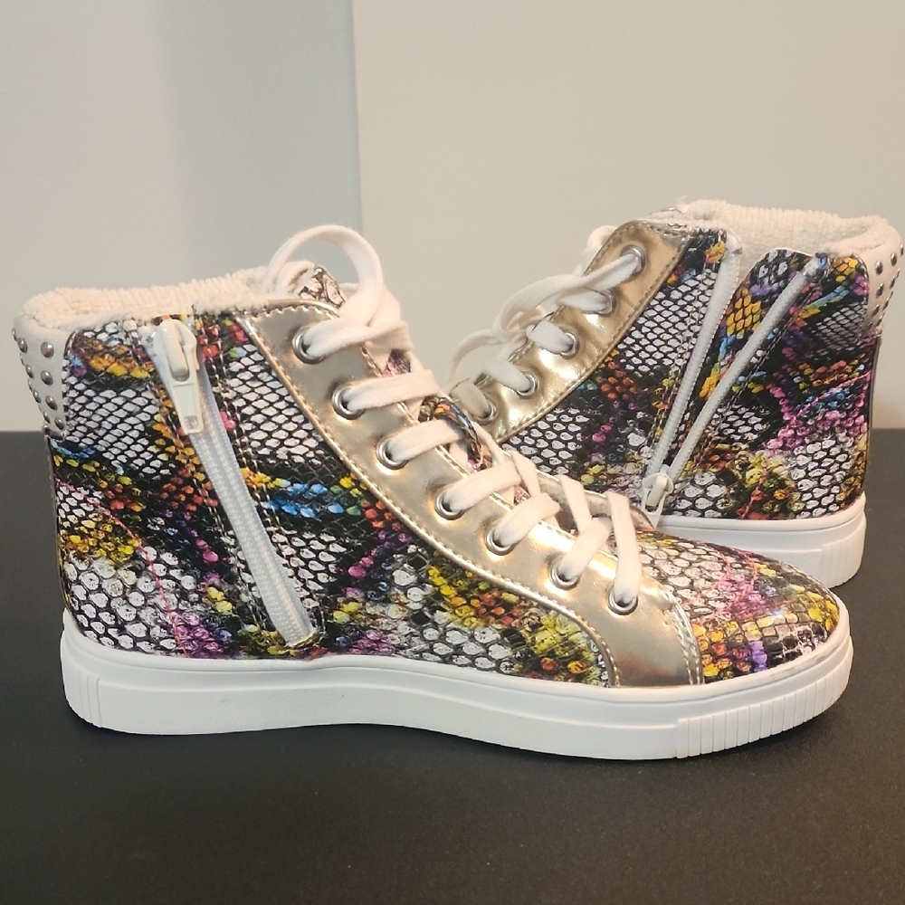 Steve Madden Multicolor Snake Print Sneakers